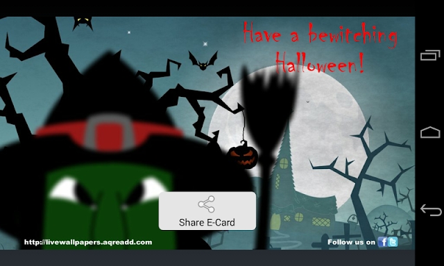 Halloween greetings screenshots