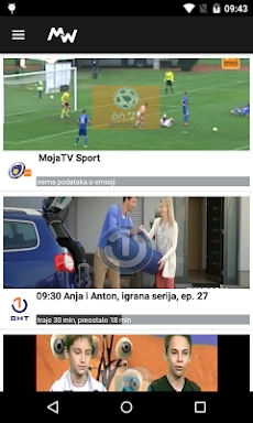 Moja webTV screenshots