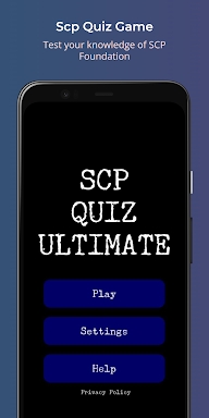 Scp Quiz Ultimate screenshots