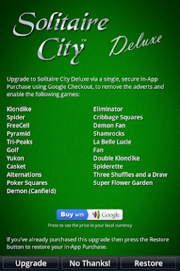 Solitaire City screenshots