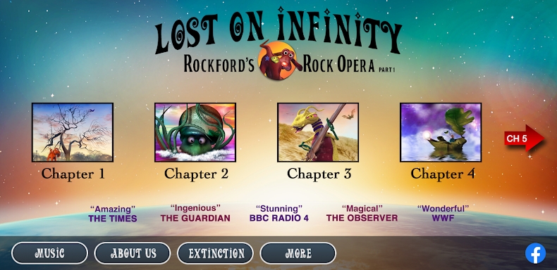 Lost on Infinity – Audiobook 1 screenshots