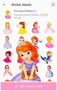 Cartoon Princess WAstickerApps screenshots
