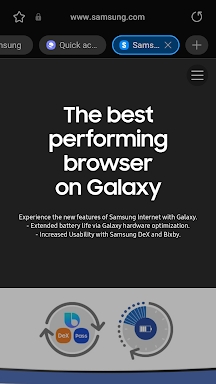 Samsung Internet Browser screenshots