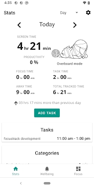 Focustrack.in - App blocker screenshots