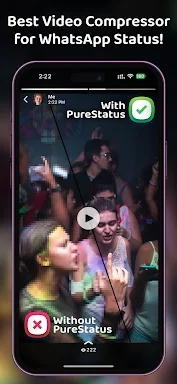 PureStatus: ByeBye Blur Status screenshots