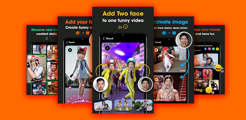 Add Face To Video Reface video screenshots