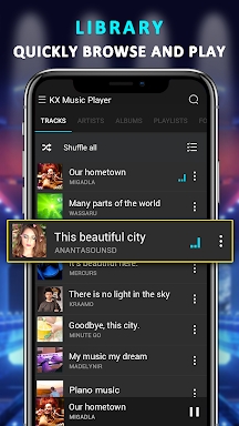 EQ Bass Music Player- KX Music screenshots