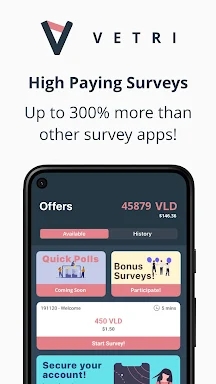 VETRI - High Paying Surveys screenshots