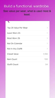Pureple Outfit Planner screenshots