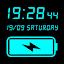 Digital Clock & Battery Charge icon