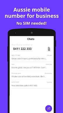Buzzy - Calls & Text Australia screenshots