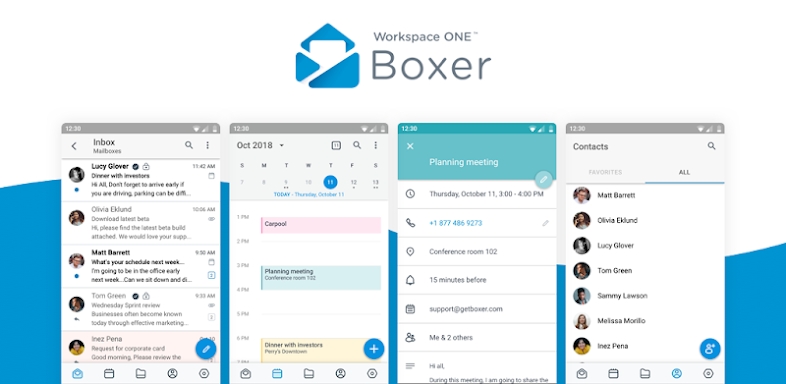 Boxer - Workspace ONE screenshots