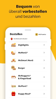 McDonald’s Deutschland screenshots