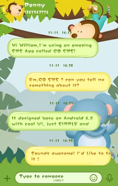 Luoblatin Font for GO SMS Pro screenshots