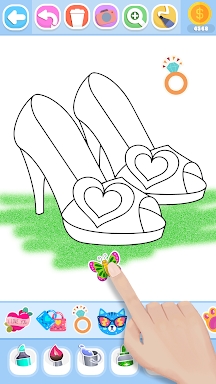 Glitter Beauty Coloring Pages screenshots
