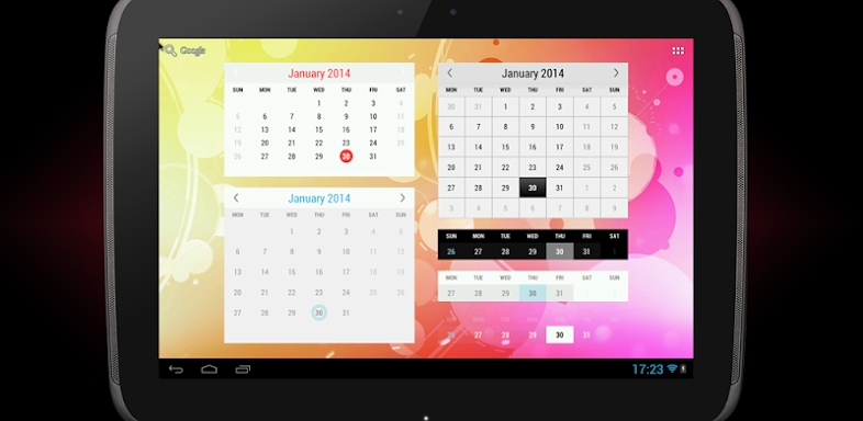 Month Calendar Widget screenshots