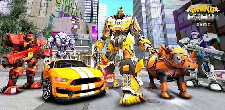 Rhino Robot - Robot Car Games screenshots