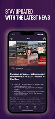 Concacaf W Gold Cup App screenshots