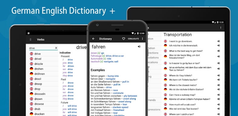 German English Dictionary screenshots