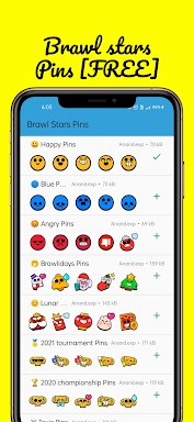 Brawl Stars Pins : Stickers for WhatsApp screenshots