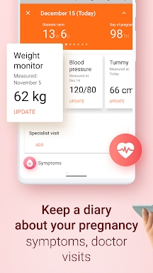 Pregnancy and Due Date Tracker screenshots