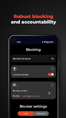 Block websites: BlockerX Lite screenshots