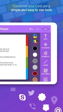 Business Card Maker + Designer screenshots