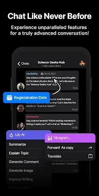 Nicegram: AI Chat for Telegram screenshots