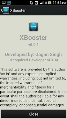XBooster *ROOT* screenshots