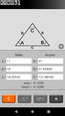 Triangle Calculator screenshots