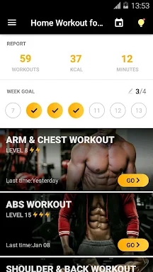 Home Workout for Men screenshots