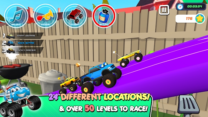 Monster Trucks Game for Kids 3 screenshots