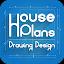 House Plans Drawing Design icon