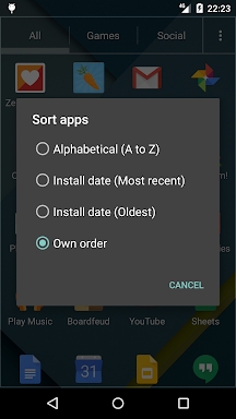 App Organizer screenshots