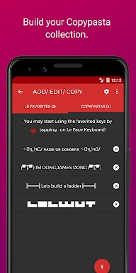 Le Face Keyboard - Custom keys screenshots