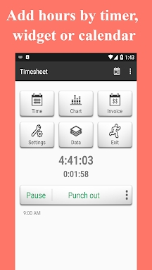 Timesheet - Work Hours Tracker screenshots