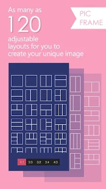 Pic Frame - Photo Collage Grid screenshots