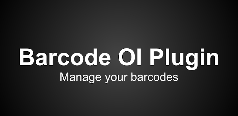 Barcode OI Plugin screenshots