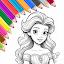 Princess Coloring Book & Games icon