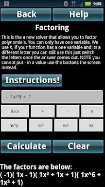 Math Algebra Solver Calculator screenshots