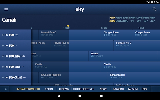 Sky Guida TV HD screenshots
