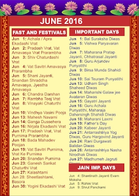 Indian Festivals Calendar 2020 screenshots