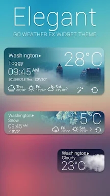 Elegant Weather Widget Theme screenshots