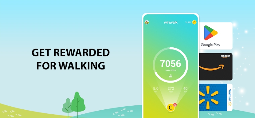 winwalk - it pays to walk screenshots