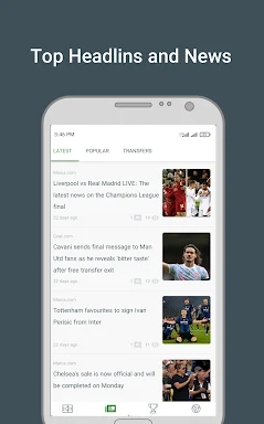 Footballi - scores and news screenshots