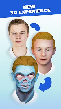 Head morph: photo warp 3D face screenshots