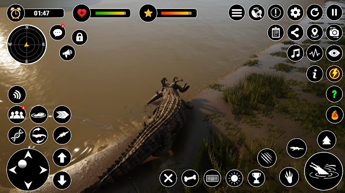 Animal Crocodile Attack Sim screenshots