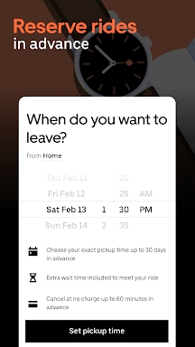 Uber - Request a ride screenshots