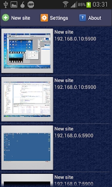 akRDC: VNC client screenshots