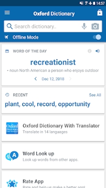New Oxford American Dictionary screenshots